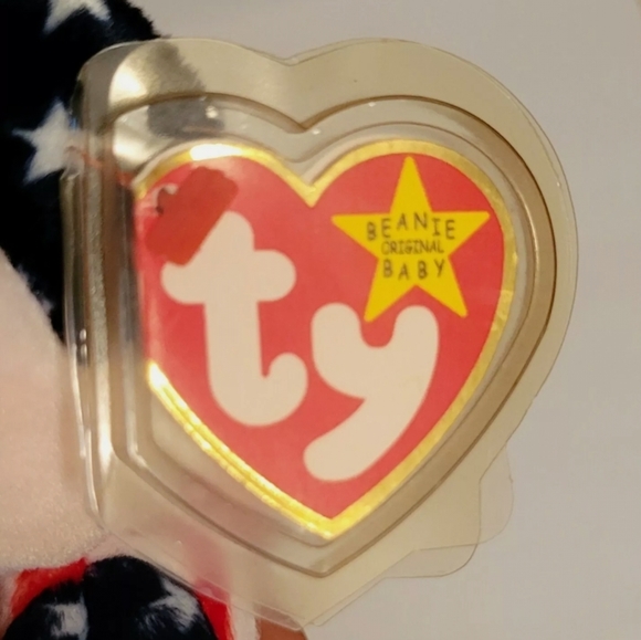 Original *RARE* Ty Beanie Baby “Spangle” KR Pink Face, *RARE WITH ERRORS* Mint - Picture 7 of 7